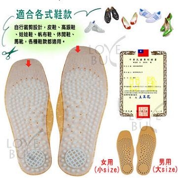 "Independent cylinder cushion insoles (female)"